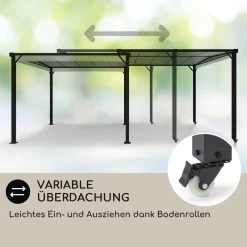 Pantheon Solid Sky Expand Pavillon Seitenwände 3x3-5,6 M Aluminium -Gartenwelt Verkauf 10035870 de 0005 usp