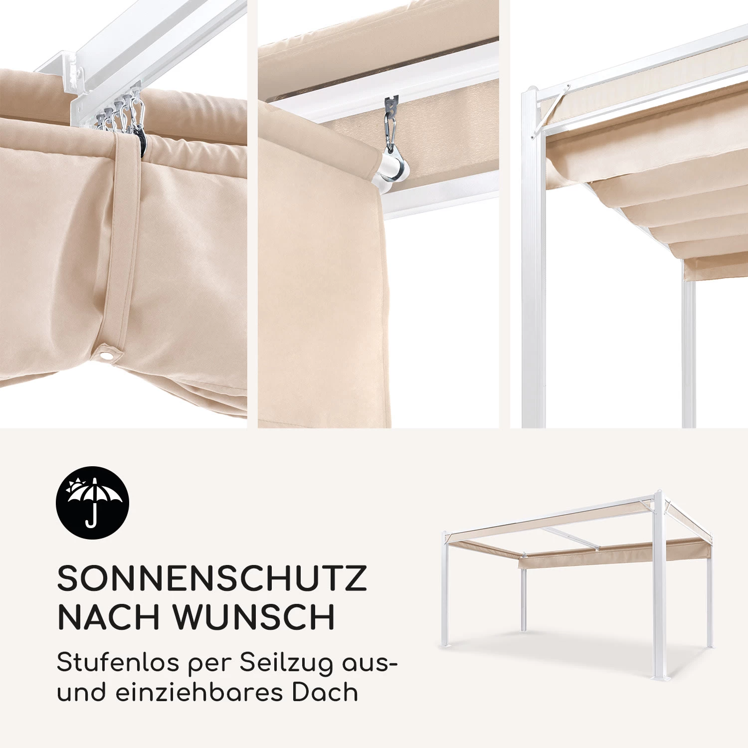 Pantheon Cortina Pavillon Mit Dach 3x4m 4 Seitenteile 5 Pantheon Cortina Pavillon Mit Dach 3x4m 4 Seitenteile – Bild 3