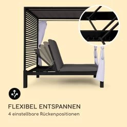 Eremitage Double Lux Sonnenliege 4 Liegepositionen 2 Personen 6 Cm Polster -Gartenwelt Verkauf 10035922 de 0008 logo