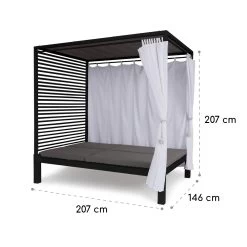 Eremitage Double Lux Sonnenliege 4 Liegepositionen 2 Personen 6 Cm Polster -Gartenwelt Verkauf 10035922 yy 0010 logo