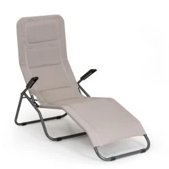 Vitello Noble Sonnenliege 70x110x140cm Atmungsaktiv Wetterfest Faltbar