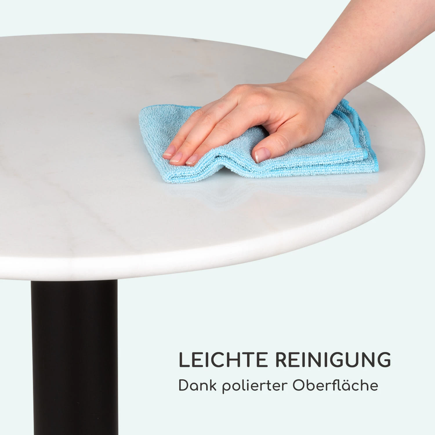 Patras Pearl Bistro-Tisch Jugendstil Marmor Ø 60 Cm H 75 Cm Gusseisern 6 Patras Pearl Bistro-Tisch Jugendstil Marmor Ø 60 Cm H 75 Cm Gusseisern – Bild 4