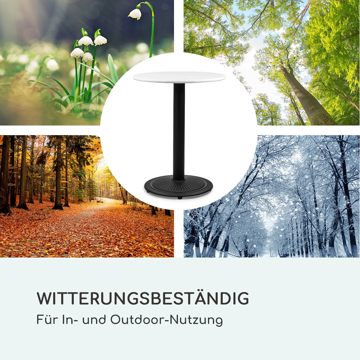 Patras Pearl Bistro-Tisch Jugendstil Marmor Ø 60 Cm H 75 Cm Gusseisern 9 Patras Pearl Bistro-Tisch Jugendstil Marmor Ø 60 Cm H 75 Cm Gusseisern – Bild 7