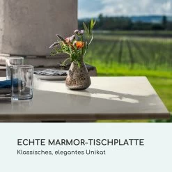 Patras Onyx Bistro-Tisch Mit Jugendstil Marmor 60 X 60 Cm Höhe: 72 Cm Rund -Gartenwelt Verkauf 10035980 de 0003 logo