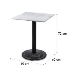 Patras Onyx Bistro-Tisch Mit Jugendstil Marmor 60 X 60 Cm Höhe: 72 Cm Rund -Gartenwelt Verkauf 10035980 yy 0008 logo