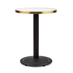 Patras Jewel Marmor-Tisch Jugendstil Ø: 57,5 Cm H: 75 Cm Gusseiserner Standfuß