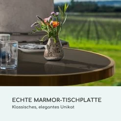 Patras Lux Bistro-Tisch Mit Dreifuß Marmortisch Ø: 57,5 Cm Höhe: 72 Cm -Gartenwelt Verkauf 10035984 de 0003 logo