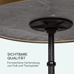 Patras Lux Bistro-Tisch Mit Dreifuß Marmortisch Ø: 57,5 Cm Höhe: 72 Cm -Gartenwelt Verkauf 10035984 de 0006 logo
