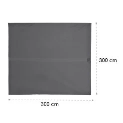 Pantheon Cortina Pergola Ersatzdach 200 G/m² Polyester-Tuch 3x3 M Inkl. Seilzug -Gartenwelt Verkauf 10036113 yy 0009 dimensions