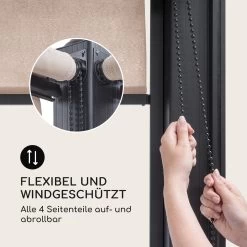 Pantheon Cortina Pergola Ersatzseitenwand Set: 4 Wände 200 G/m² Polyester-Tuch 3x3m -Gartenwelt Verkauf 10036116 de 0005 logo