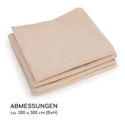 Pantheon Cortina Pergola Ersatzseitenwand Set: 4 Wände 200 G/m² Polyester-Tuch 3x3m -Gartenwelt Verkauf 10036116 de 0006 dimensions