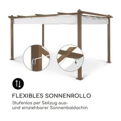 Pantheon Rust Pergola Ersatzdach 200 G/m² Polyester-Tuch 3x4 M Inkl. Seilzug 9 Pantheon Rust Pergola Ersatzdach 200 G/m² Polyester-Tuch 3x4 M Inkl. Seilzug -Gartenwelt Verkauf 10036126 de 0003 logo