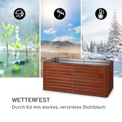 Rust Grow Hochbeet Gartenbeet Verzinktes Stahlblech Rost-Finish -Gartenwelt Verkauf 10036159 de 0006 logo