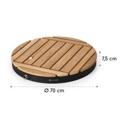 Sumatra Teak Round Gartendusche Aluminium Teakholz Tragegriff -Gartenwelt Verkauf 10036351 yy 0011 dimensions