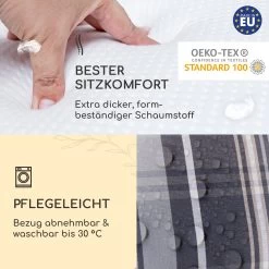 Sylt Polsterauflage Sesselauflage Kopfkissen Polyester 50x120x9cm -Gartenwelt Verkauf 10037336 de 0004 logo