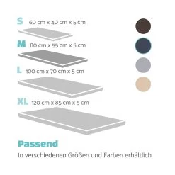 Luna Hundebett Waschbar Orthopädisch Rutschfest Memory-Schaum Größe M -Gartenwelt Verkauf 10037546 de 0007 logo