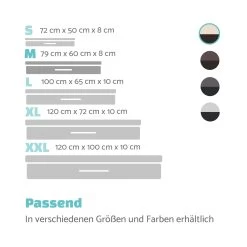 Balu Hundebett Hundekissen | Waschbar | Orthopädisch | Rutschfest | Atmungsaktiver Memory-Schaum | Größe M (79 X 8 X 60 Cm) 15 Balu Hundebett Hundekissen | Waschbar | Orthopädisch | Rutschfest | Atmungsaktiver Memory-Schaum | Größe M (79 X 8 X 60 Cm) -Gartenwelt Verkauf 10037560 de 0007 logo