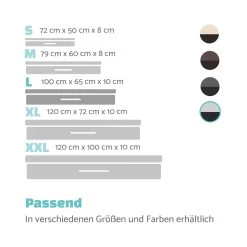 Balu Hundebett Hundekissen | Waschbar | Orthopädisch | Rutschfest | Atmungsaktiver Memory-Schaum | Größe L (100 X 10 X 65 Cm) 15 Balu Hundebett Hundekissen | Waschbar | Orthopädisch | Rutschfest | Atmungsaktiver Memory-Schaum | Größe L (100 X 10 X 65 Cm) -Gartenwelt Verkauf 10037566 de 0007 logo