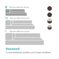 Odin Hundesofa Hundematte | Waschbar | Orthopädisch | Rutschfest | Atmungsaktiv | Memory-Schaum | Größe S (80 X 10 X 60 Cm) -Gartenwelt Verkauf 10037598 de 0007 logo