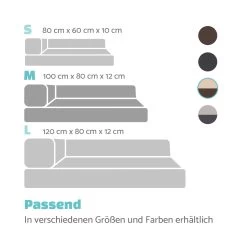 Odin Hundesofa Hundematte | Waschbar | Orthopädisch | Rutschfest | Atmungsaktiv | Memory-Schaum | Größe M (100 × 12 × 80 Cm) -Gartenwelt Verkauf 10037599 de 0007 logo