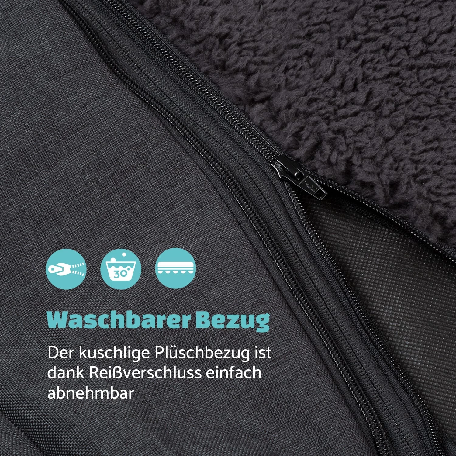 Odin Hundesofa Ersatzbezug | Waschbar | Rutschfest | Atmungsaktiv | Größe M (100 X 12 X 80 Cm) 4 Odin Hundesofa Ersatzbezug | Waschbar | Rutschfest | Atmungsaktiv | Größe M (100 X 12 X 80 Cm) – Bild 2