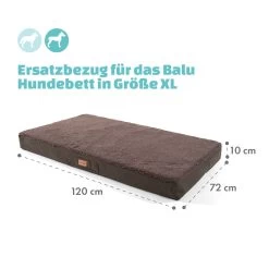 Balu Hundebett Ersatzbezug Waschbar Rutschfest Atmungsaktiv Größe XL -Gartenwelt Verkauf 10037620 de 0004 logo