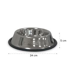 Hundenapf Trinkschale Napf 250 Ml Edelstahl Gummierung Rutschfest -Gartenwelt Verkauf 10037624 yy 0004 logo