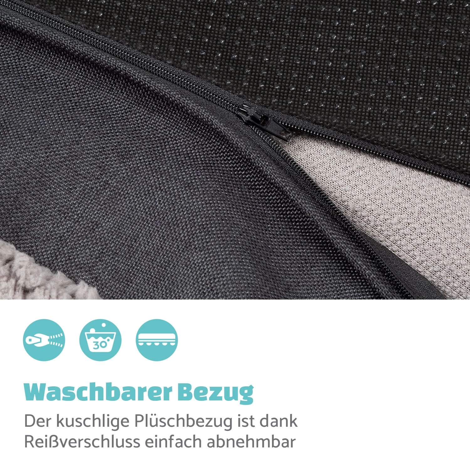 Balu L Hundebett Ersatzbezug Waschbar Rutschfest Atmungsaktiv 4 Balu L Hundebett Ersatzbezug Waschbar Rutschfest Atmungsaktiv – Bild 2