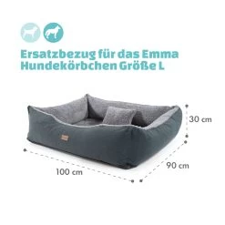 Emma Hundebett Ersatzbezug Waschbar Rutschfest Atmungsaktiv Größe L -Gartenwelt Verkauf 10037665 de 0004 logo