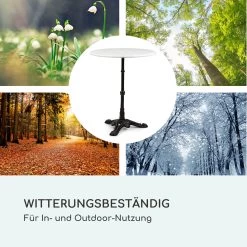 Patras Bistro-Tisch Marmortischplatte Ø60cm Gusseiserner Standfuß -Gartenwelt Verkauf 10037740 de 0007 logo