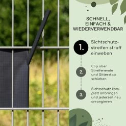 Sichtschutzstreifen-Clips Zubehör PVC 10er-Pack -Gartenwelt Verkauf 10037988 de 0003 usp