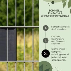 Sichtschutzstreifen-Clips Zubehör PVC 10er-Pack -Gartenwelt Verkauf 10037988 de 0005 usp