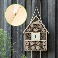Insektenhotel Mit Spitzdach Aufhängung Ganzjährig Bewohnbar Holz -Gartenwelt Verkauf 10038022 yy 0003 logo