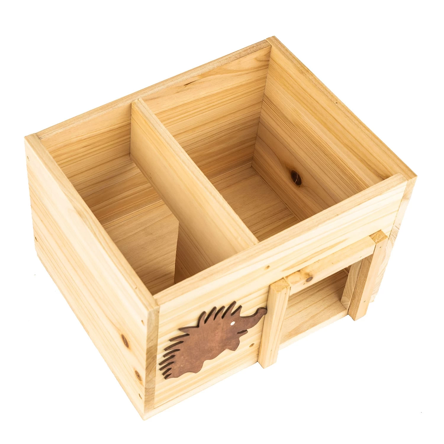 Igelhaus Futterhaus Überwinterung 2 Kammern Tannenholz Unbehandelt 7 Igelhaus Futterhaus Überwinterung 2 Kammern Tannenholz Unbehandelt – Bild 5