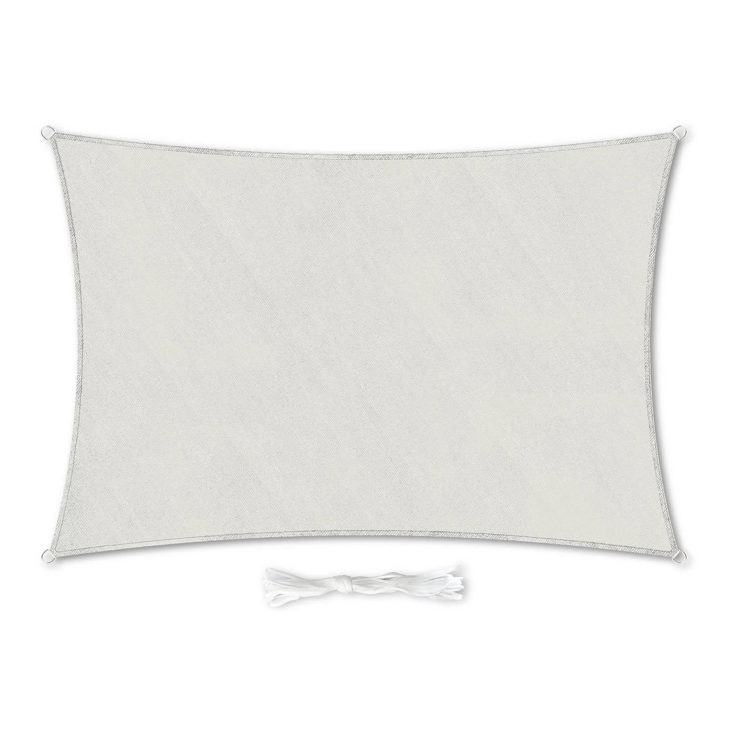 Rechteckiges Sonnensegel 2x3 M Mit Befestigungsringen Polyester Luftdurchlässig 3 Rechteckiges Sonnensegel 2x3 M Mit Befestigungsringen Polyester Luftdurchlässig