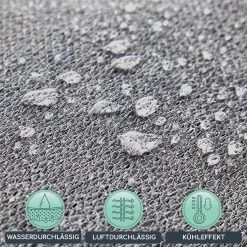 Rechteckiges Sonnensegel 5x7 M Mit Befestigungsringen Polyester Luftdurchlässig -Gartenwelt Verkauf 10038166 de 0003 logo