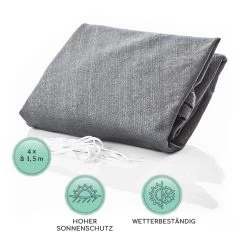 Rechteckiges Sonnensegel 5x7 M Mit Befestigungsringen Polyester Luftdurchlässig -Gartenwelt Verkauf 10038166 de 0005 logo