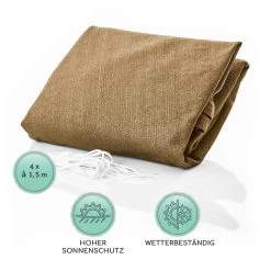 Rechteckiges Sonnensegel 2x4 M Polyester Luftdurchlässig -Gartenwelt Verkauf 10038174 de 0005 logo