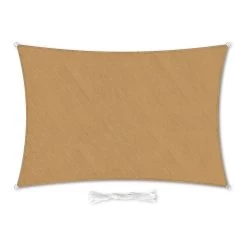 Rechteckiges Sonnensegel 2x4 M Polyester Luftdurchlässig