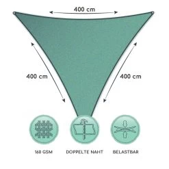 Dreieckiges Sonnensegel 4x4x4 M Polyester Luftdurchlässig -Gartenwelt Verkauf 10038196 de 0006 logo