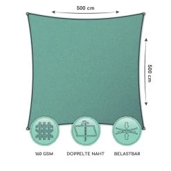 Quadratisches Sonnensegel 5 X 5 M Polyester Luftdurchlässig -Gartenwelt Verkauf 10038217 de 0006 logo