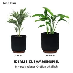 Enspijk Blumentöpfe Walnussholz Polystone Handgemacht 2 Größen -Gartenwelt Verkauf 10038463 de 0006 usp