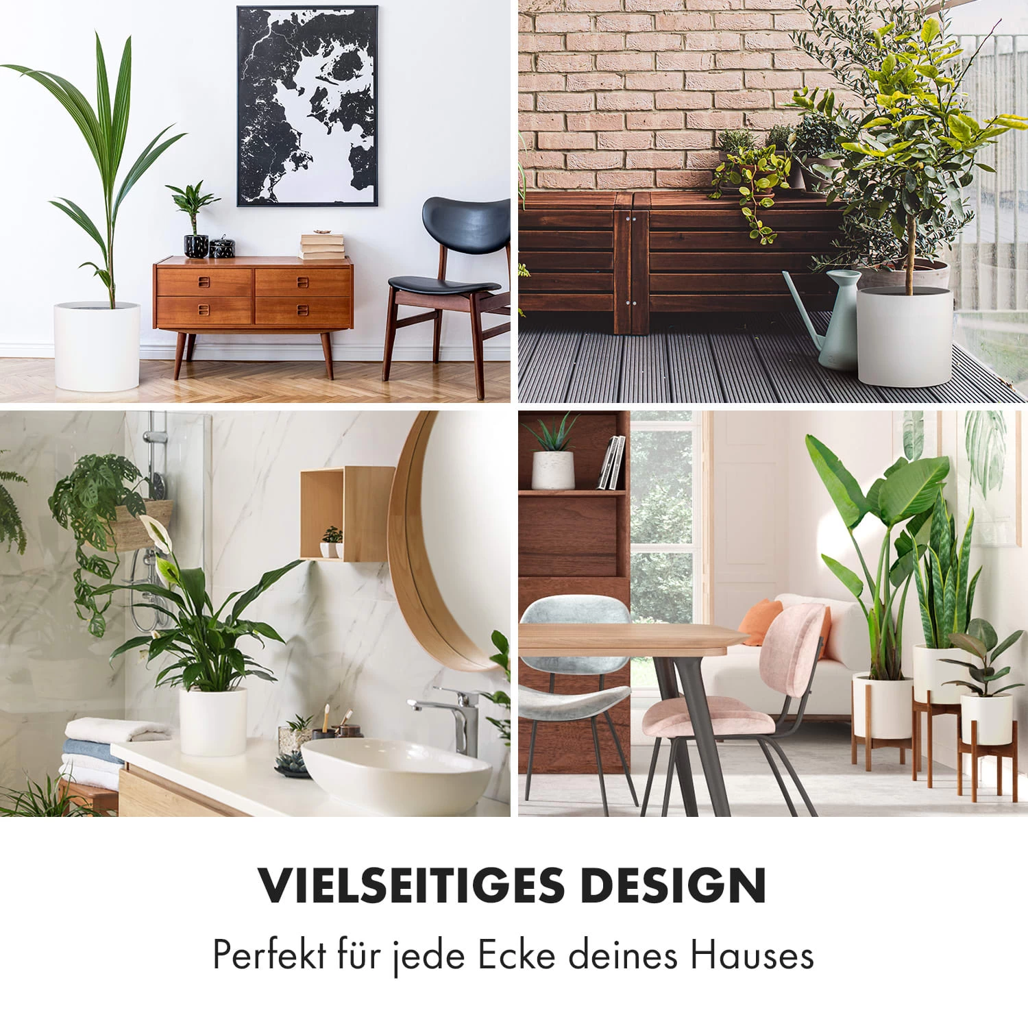 Gendt Pflanztopf Übertopf 2er-Set 2 Größen L/XL Faserstein In/Outdoor 4 Gendt Pflanztopf Übertopf 2er-Set 2 Größen L/XL Faserstein In/Outdoor – Bild 2