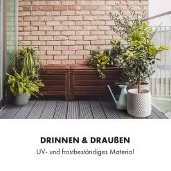 Heusden Blumentopf 2er-Set Polystone Pflanzenfreundlich Handgemacht 3D-Optik -Gartenwelt Verkauf 10038484 de 0005 logo