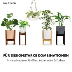 Laren Blumenampel Ø 28 Cm Polystone Mit Naturseilen -Gartenwelt Verkauf 10038487 de 0006 usp