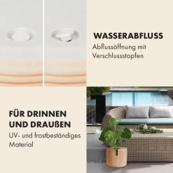 Hasselt Blumentopf Polystone Pflanzenfreundlich Handgemacht 3D-Optik -Gartenwelt Verkauf 10038548 de 0004 usp