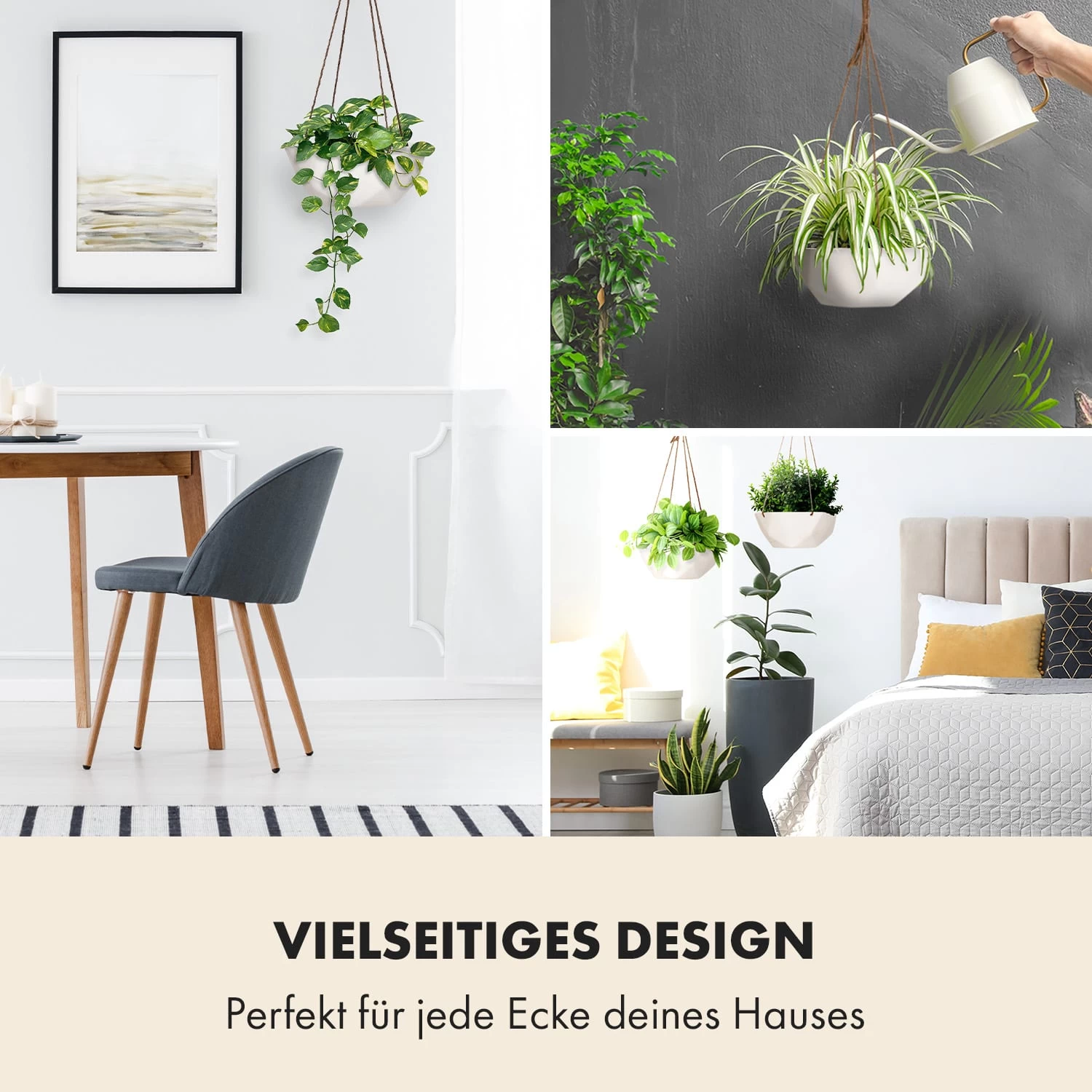 Laren Blumenampel Ø 28 Cm Polystone Mit Naturseilen 2er-Set 4 Laren Blumenampel Ø 28 Cm Polystone Mit Naturseilen 2er-Set – Bild 2