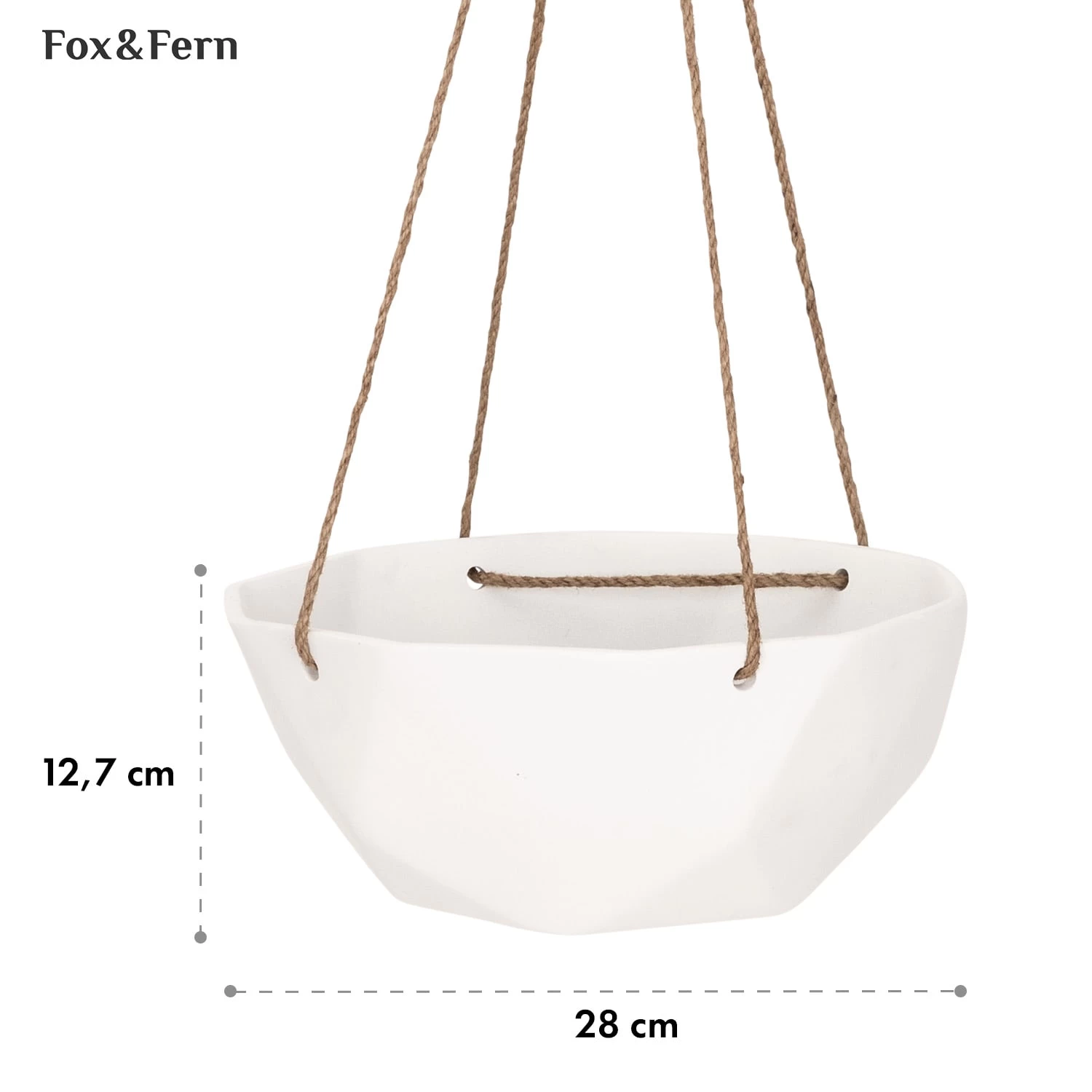 Laren Blumenampel Ø 28 Cm Polystone Mit Naturseilen 2er-Set 7 Laren Blumenampel Ø 28 Cm Polystone Mit Naturseilen 2er-Set – Bild 5