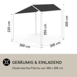 Blumfeldt La Rochelle Gazebo Schrägdach UV 50+ Aluminium Polyester 10 Blumfeldt La Rochelle Gazebo Schrägdach UV 50+ Aluminium Polyester -Gartenwelt Verkauf 10040098 de 0004 logo