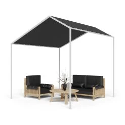 Blumfeldt La Rochelle Gazebo Schrägdach UV 50+ Aluminium Polyester